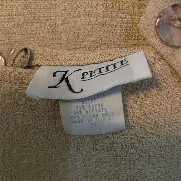 K Petite Two Piece Dress Womens Size 8P - Picture 3 of 4